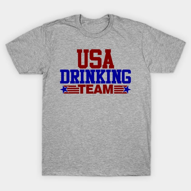 USA Drinking Team T-Shirt by DavesTees